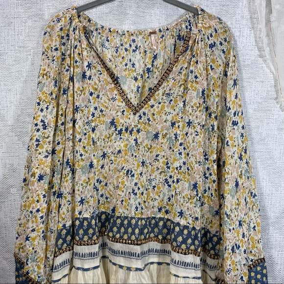Free People Gardenia ivory tunic size S - Picture 11 of 12